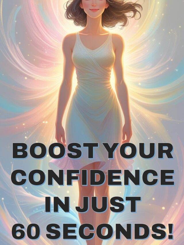 BOOST YOUR CONFIDENCE IN JUST 
60 SECONDS!