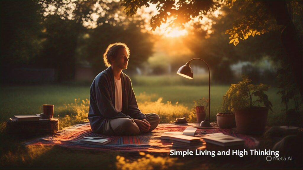 Simple Living and High Thinking: Unlocking Your Richest Inner World simple living and high thinking